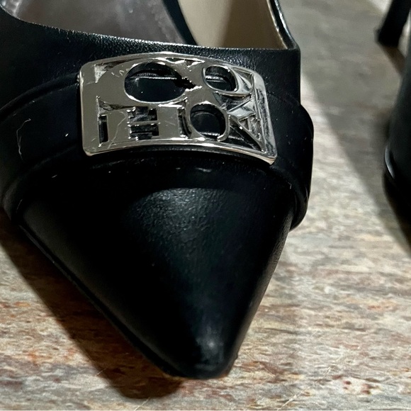 Coach Zuma pointy leather kitten heels - Picture 8 of 16